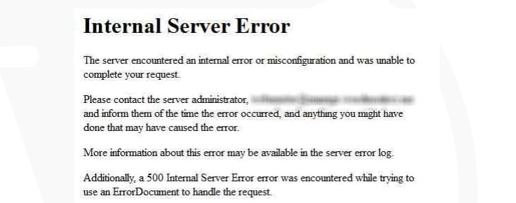 Mengatasi Internal Server Error | Jasa Pembuatan Website Terpercaya