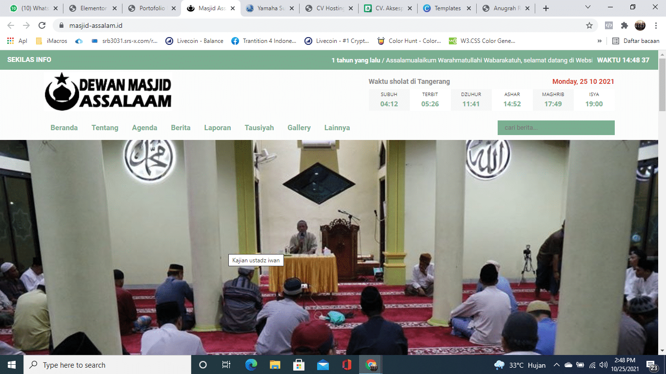 Jasa Pembuatan Website Masjid